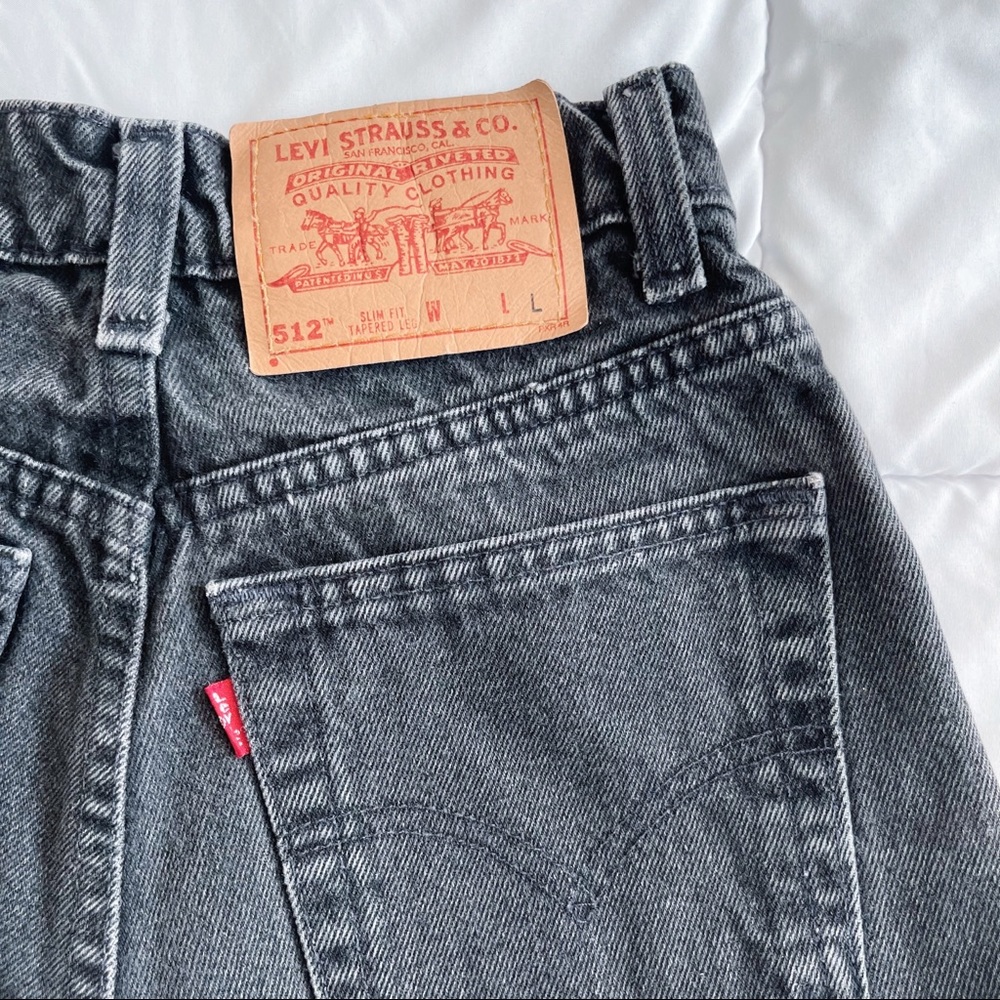 Perfect Black Levi's 512 high waisted mom jeans - Picture 7 of 9